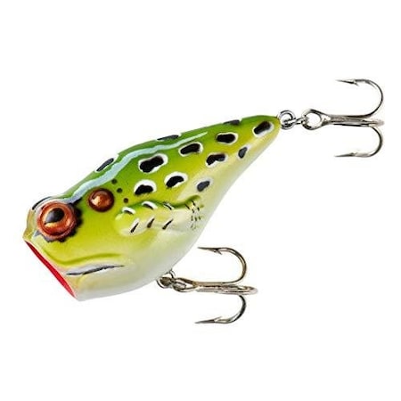 Rebel Pop'N Frog Topwater Bait, 1 78, 316 Oz, Leopard Frog Floating P20511
